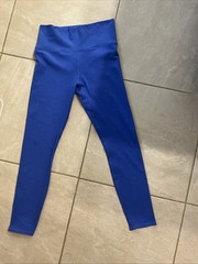 Vuori CLEAN ELEVATION LEGGINGS SIZE M BRIGHT IRIS HEATHER NWOT