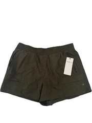 Layer 8 Night Walk Athletic Cargo Shorts Elastic Waist Hiking Womens XL NEW