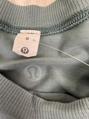 Lululemon Side Cinch Pima Cotton Long Sleeve Green Size 8