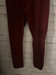 Unbranded Solid Red Crop Activewear Leggings Pockets Women’s M