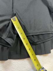 DSG Women’s Athletic Pleated Skort, Black, Size L Athleisure