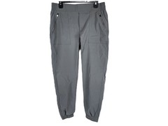 Merrell Hayes Jogger Womens L Gray Lightweight Nylon Outdoor Travel Hiking Pants
