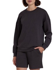 Lazypants Women’s Luxe Crewneck Lounge Charcoal Sweatshirt Size Small NWT