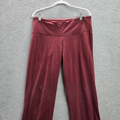 Betabrand Women Activewear Pants Large Red Leggings Bootcut 33 in Inseam