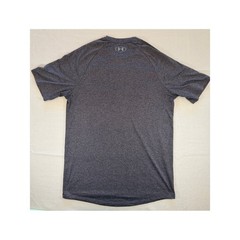 Under Armour Navy Beat Army Graphic T-Shirt Charcoal Grey Heather Womens Medium