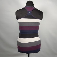 Lululemon Run Multicolored Striped Tank Size 6 EUC