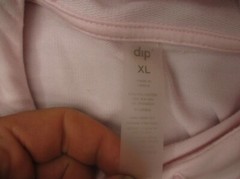 DIP Size XL Womens Pink Drawstring Lightweight Loose Athletic Gym Hoodie 626