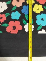LuLaRoe M Black/Multicolor Floral HANNAH Crew Neck Oversized Sweatshirt#L146