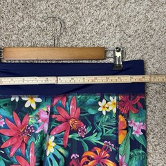 Tommy Bahama Island Active Tropical Floral Leggings Womens L Athletic Yoga Pants