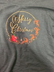 State of Mine Women’s Merry Christmas Large Graphic Black Sweatshirt Lot Of 3