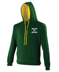 Custom Printed AWDis Varsity Hoodie Your Text Logo Gym Workouts Training Sports