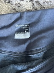 Icebreaker GT Merino Wool Cropped Leggings Womens S Gry Performance Capri Hiking