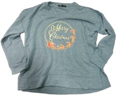 State of Mine Women’s Merry Christmas Large Graphic Black Sweatshirt Lot Of 3
