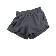 Athletic Works Womens Gray Running Shorts Mesh Side Panels Size XS 0-2 2456