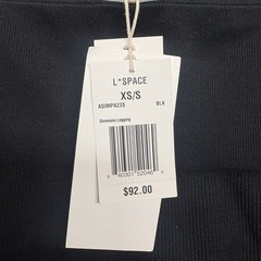 L*SPACE Women’s Simmons Leggings Black Sz. XS/S