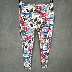 Ivy Park Adidas Leggings Womens 1X White Ski Tag Workout Gym Yoga Stretch