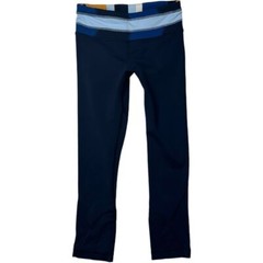 Lululemon Run: Inspire Crop II True Navy Colorblock Waist 21.5″ Size 2