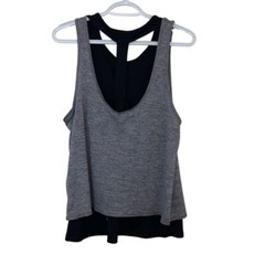 Champion Bundle Duodry Layered Tank Tops Workout Activewear Gray Black Size M