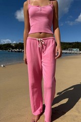 NWT | Brandy Melville Autumn Tie Sweatpants | Bubblegum Pink | XS/S || 💗 🌷