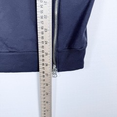Universal Standard Asymmetrical Zip Sweatshirt XS Navy Blue Long Sleeve Modern