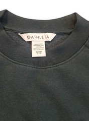 Athleta Women’s Green Forever Fleece Relaxed Crew Sweatshirt! XXS