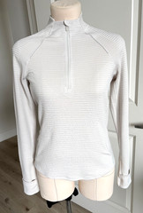 NWOT sz6 Lululemon Ventscape Half-Zip Long Sleeve in Bone cream ivory