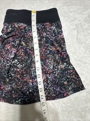 Lululemon Pace Rival Skirt Reg Length 15 inches Floral Spray Multi Black Size 12