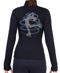 Figure Skating Polartec Fleece Jacket Rhinestone JR230 – Baby Blue