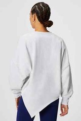 Fabletics Forever Fleece Asymmetrical Long Sleeve Gray Sweatshirt Women’s 3X