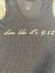 Nine Line Nine 12 United Women’s XL Blue Scoop Neck Sleeveless Tank “9.12”