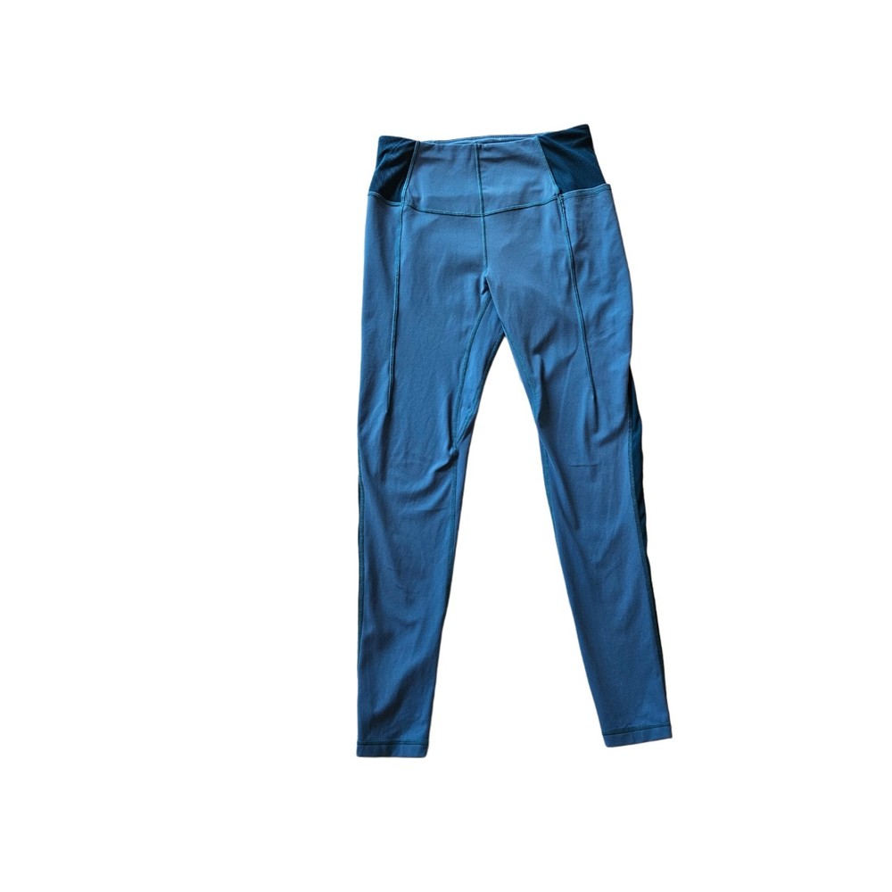 Sweaty Betty Leggings M Medium Blue Super Soft Mesh Workout SB3268C US 8