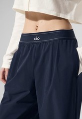 ALO Yoga Suit Up Trouser Navy Small Womens Wide Leg Pants 30” Inseam AUTHENTIC