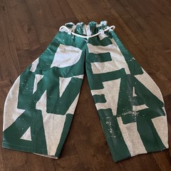 Aelfric Eden Gray Green Rope Graffiti Barrel Baggy Sweatpants Medium NWT Street