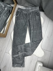 Bogner Velour Tracksuit Grey Women’s Size L Velvet Set