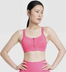 NWT Women’s All In Motion High Support Zip-Front Mesh Crossback Sports Bra, 44DD