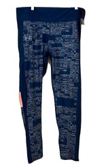 Under Armour Blue Orange Women’s XL Heatgear Compression Leggings $54