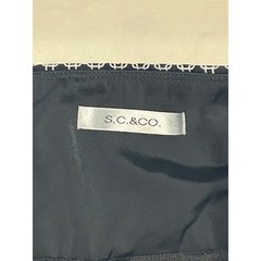 S.C. & Co. Womens Black White Geometric Chain Print Skort XL Stretch Activewear