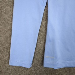 Nike Pro Dri-FIT Womens Large Light Blue Long Sleeve Scoop Neck Athletic Shirt