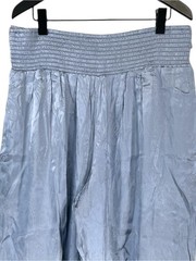 NWT By Anthropologie Jacquard Balloon Pants in Misty Blue Size Large