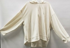 Universal Thread Womens Plus Fleece Hooded Sweatshirt Creamoff white 3x