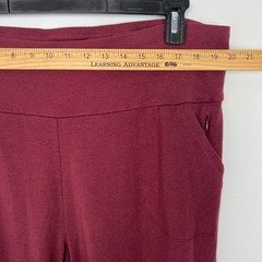 Universal Standard Womens Burgundy Lounge Pocket Leggings Pants Size L Peru