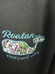 Vineyard Vines Roatan Honduras Long Sleeve Performance Shirt Size Large Black