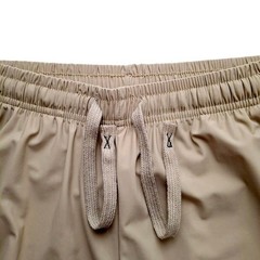 Fashion Womens Joggers Active Pants Medium Beige Zip Pockets Stretch Unbranded