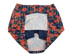 Chase54 Womens Skort Blue Orange Floral Medium Pockets 5” Inseam Tennis