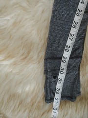 Lululemon Still Mind Tight *33″ In Interlink Ice Grey Black Size 4