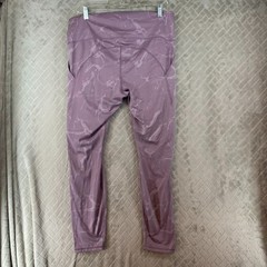 All In Motion Leggings Womens XXL Lilac Purple Marble Cropped High Rise Yoga Gym