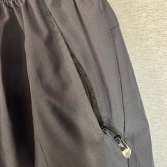 Unbranded Charcoal Athletic Gym Shorts Womens Medium Zipper Pockets Drawstring