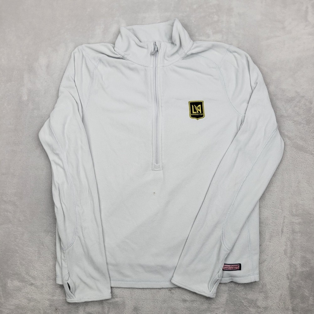 LAFC Sweater Women Large 1/4 Zip Sweatshirt Soccer Los Angeles Football Club