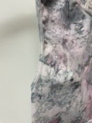 Carbon Pink Gray Tie Dye Cropped Sports Bra Tank Size S