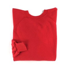 Vintage 90s Crewneck Sweatshirt Womens XL Red Blank Pullover Hanes Her Way 50/50